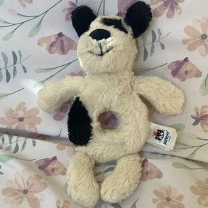 Jellycat Bashful Puppy Dog 7" Plush Ring Rattle baby toy
